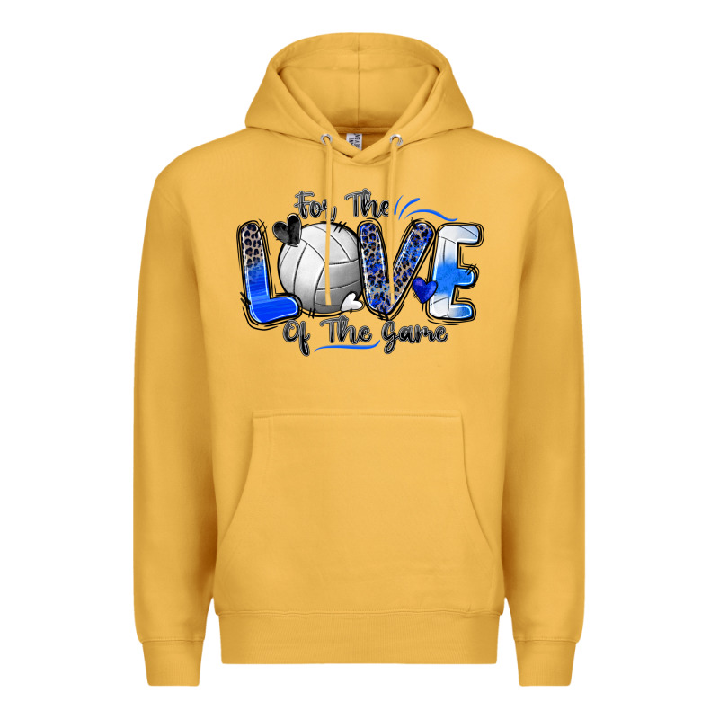 For The Love Of The Game Volleyball Premium Hoodie by Zillion Design Studio | Teevron