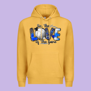 For The Love Of The Game Volleyball Premium Hoodie Designed By Zillion Design Studio