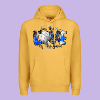 For The Love Of The Game Volleyball Premium Hoodie Designed By Zillion Design Studio
