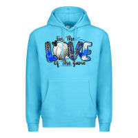 Ocean Blue for the love of the game volleyball Premium Hoodie - Zillion Design Studio