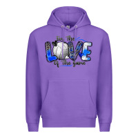 Purple for the love of the game volleyball Premium Hoodie - Zillion Design Studio