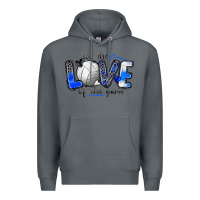 Rock for the love of the game volleyball Premium Hoodie - Zillion Design Studio