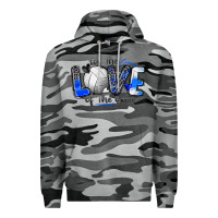 Slate Camo for the love of the game volleyball Premium Hoodie - Zillion Design Studio