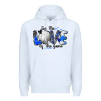 White for the love of the game volleyball Premium Hoodie - Zillion Design Studio