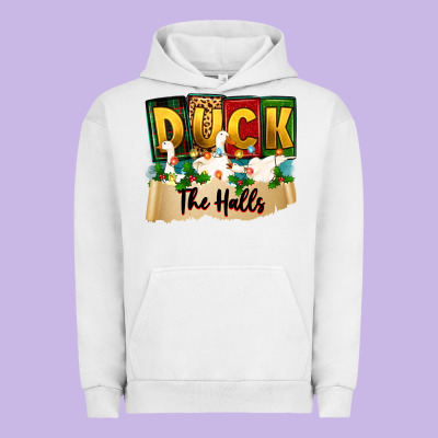 Christmas Duck The Halls Urban Hoodie Designed By Zillion Design Studio