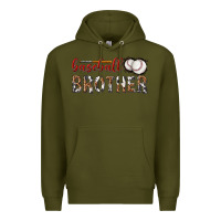 Army Green baseball brother with leopard Premium Hoodie - texasbilliewilder