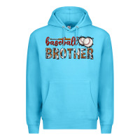 Ocean Blue baseball brother with leopard Premium Hoodie - texasbilliewilder