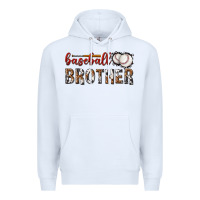White baseball brother with leopard Premium Hoodie - texasbilliewilder