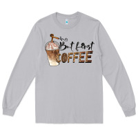 Moon Dust but first coffee Long Sleeve Tee - BarkalooDesign