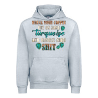 Heather Grey drink your coffee and handle your shit Urban Hoodie - texasbilliewilder