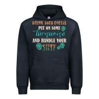 Navy drink your coffee and handle your shit Urban Hoodie - texasbilliewilder