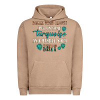 Pigment Burro drink your coffee and handle your shit Urban Hoodie - texasbilliewilder