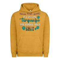 Pigment Peanut Butter drink your coffee and handle your shit Urban Hoodie - texasbilliewilder