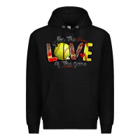 Black for the love of the game softball Premium Hoodie - Zillion Design Studio