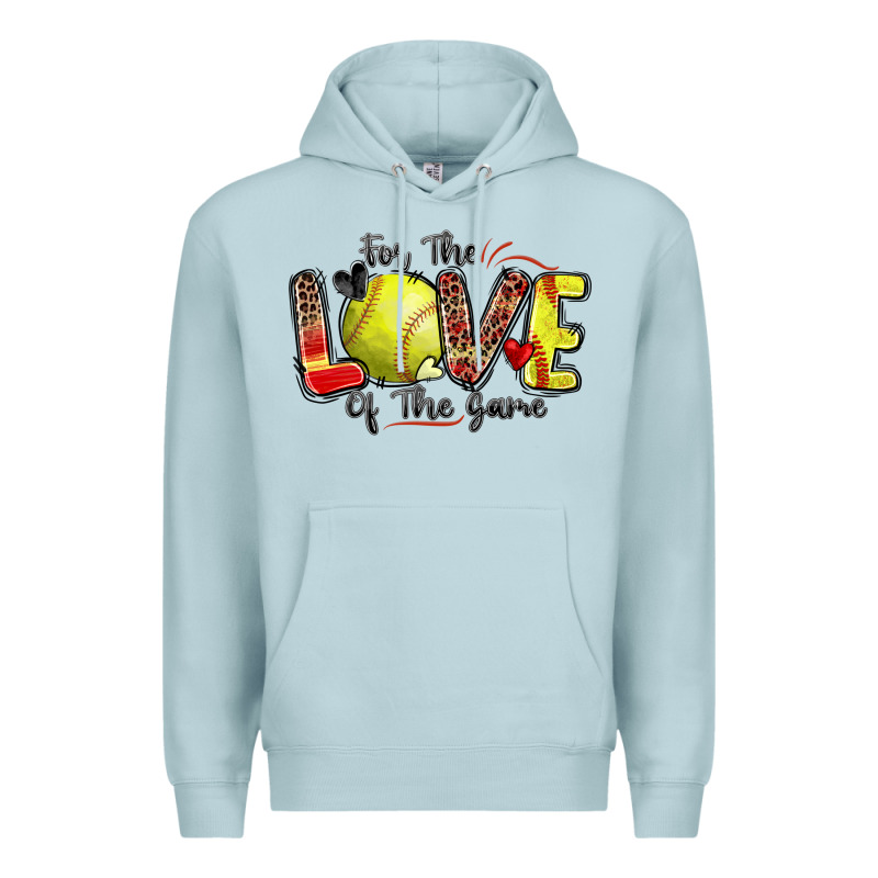 For The Love Of The Game Softball Premium Hoodie by Zillion Design Studio | Teevron