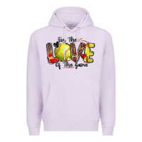 Lilac for the love of the game softball Premium Hoodie - Zillion Design Studio