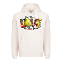 Pale Pink for the love of the game softball Premium Hoodie - Zillion Design Studio