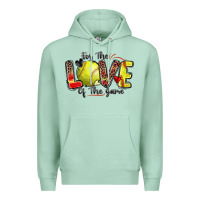 Seafoam for the love of the game softball Premium Hoodie - Zillion Design Studio
