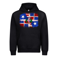 Black dominican and puerto rico flag Urban Hoodie - texasbilliewilder