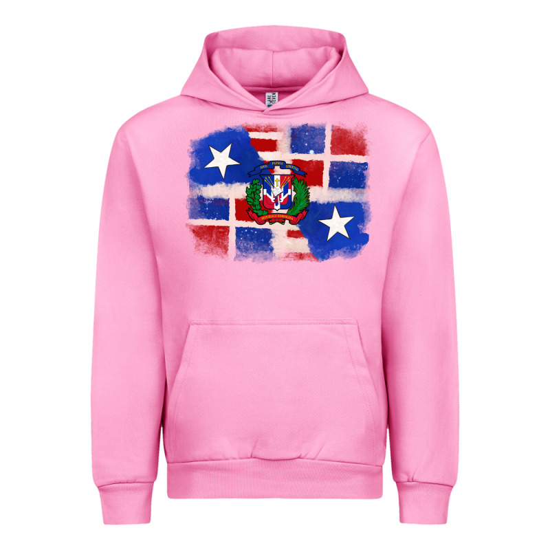 Dominican And Puerto Rico Flag Urban Hoodie by texasbilliewilder | Teevron