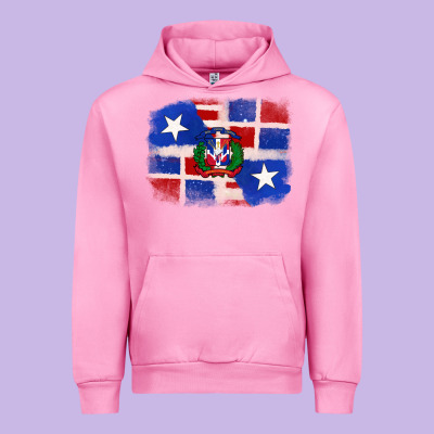 Urban Hoodie dominican and puerto rico flag