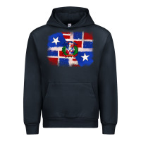 Navy dominican and puerto rico flag Urban Hoodie - texasbilliewilder