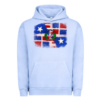 Pigment Grape Ice dominican and puerto rico flag Urban Hoodie - texasbilliewilder
