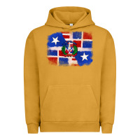 Pigment Peanut Butter dominican and puerto rico flag Urban Hoodie - texasbilliewilder