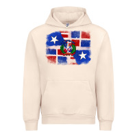 Sandshell dominican and puerto rico flag Urban Hoodie - texasbilliewilder