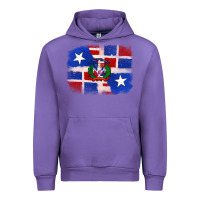 Tulip dominican and puerto rico flag Urban Hoodie - texasbilliewilder