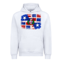 White dominican and puerto rico flag Urban Hoodie - texasbilliewilder