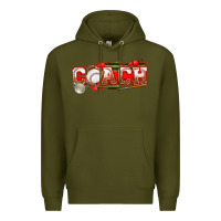 Army Green baseball coach Premium Hoodie - texasbilliewilder