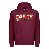 Burgundy baseball coach Premium Hoodie - texasbilliewilder