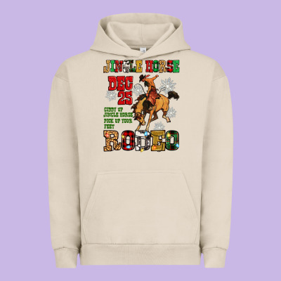 Jingle Horse Dec 25 Giddy Jingle Horse Pick Up Fee Urban Hoodie Designed By Zillion Design Studio