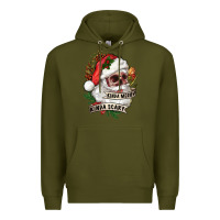 Army Green Kinda merry kinda scary Premium Hoodie - RanaPortraitStore
