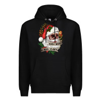 Black Kinda merry kinda scary Premium Hoodie - RanaPortraitStore