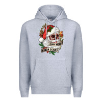 Heather Grey Kinda merry kinda scary Premium Hoodie - RanaPortraitStore