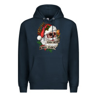 Navy Kinda merry kinda scary Premium Hoodie - RanaPortraitStore