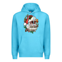 Ocean Blue Kinda merry kinda scary Premium Hoodie - RanaPortraitStore