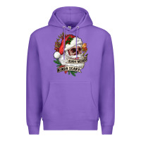 Purple Kinda merry kinda scary Premium Hoodie - RanaPortraitStore