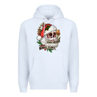 White Kinda merry kinda scary Premium Hoodie - RanaPortraitStore