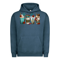 Pigment Midnight Navy faith coffee cups Urban Hoodie - texasbilliewilder