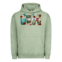 Pigment Oil Green faith coffee cups Urban Hoodie - texasbilliewilder