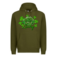 Army Green Kiss lucky Premium Hoodie - RanaPortraitStore