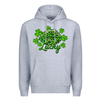 Heather Grey Kiss lucky Premium Hoodie - RanaPortraitStore