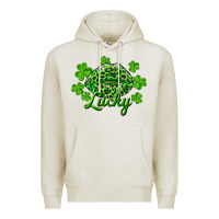 Oatmeal Heather Kiss lucky Premium Hoodie - RanaPortraitStore