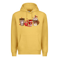 Antique Gold baseball coffee cups Premium Hoodie - texasbilliewilder