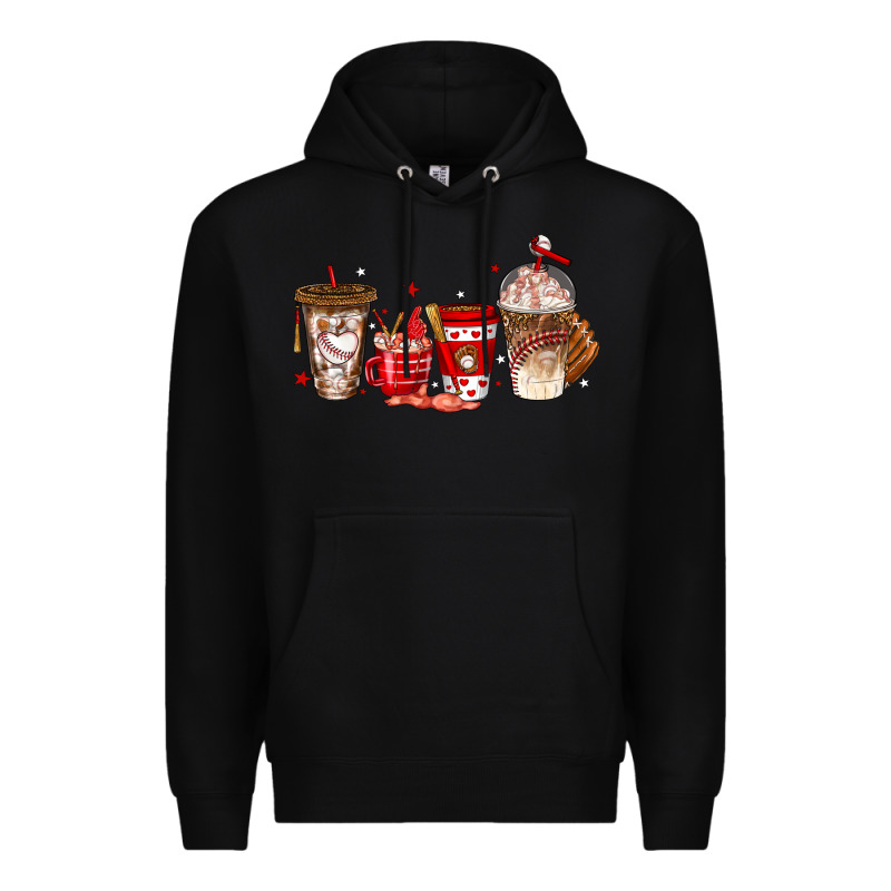 Baseball Coffee Cups Premium Hoodie by texasbilliewilder | Teevron