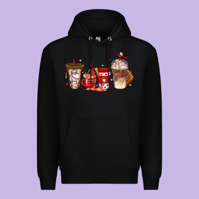 Baseball Coffee Cups Premium Hoodie Designed By Texasbilliewilder