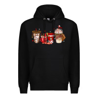 Black baseball coffee cups Premium Hoodie - texasbilliewilder